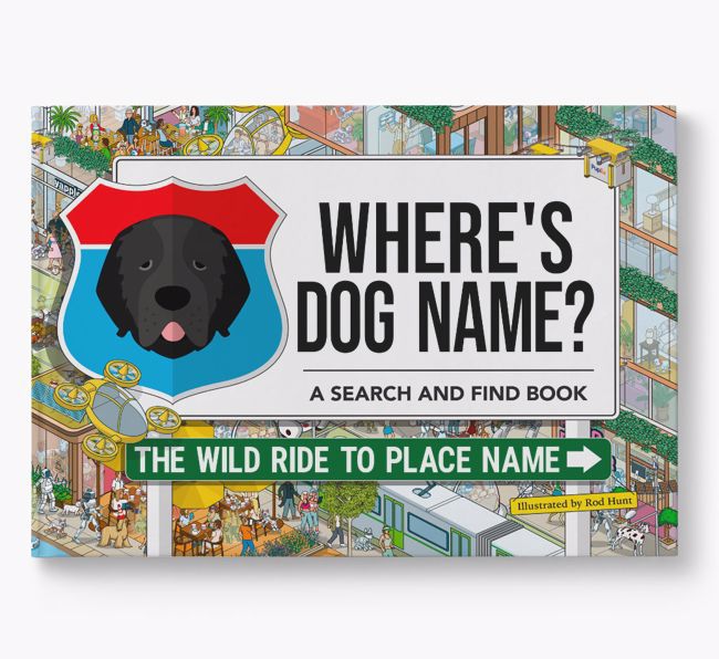 Personalised Newfoundland Book: Where's Dog Name? Volume 3
